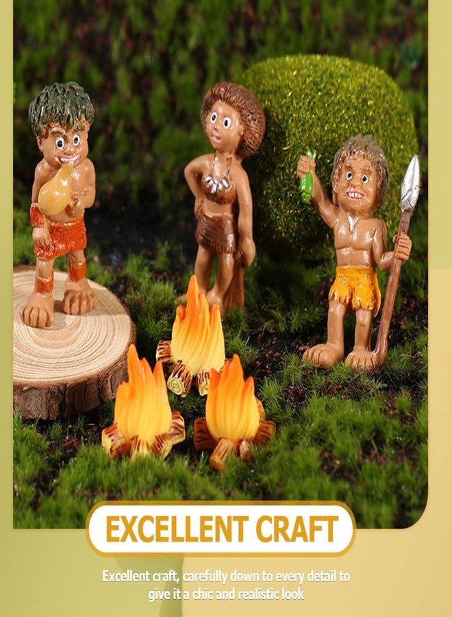 SHINEOFI 10Pcs Miniature Campfire Set - Realistic Bonfire Models for Fairy Gardens, Terrariums, Dollhouse Scenes, DIY Craft Projects, Flower Pot Decor, Mini Landscape Displays - Image 4